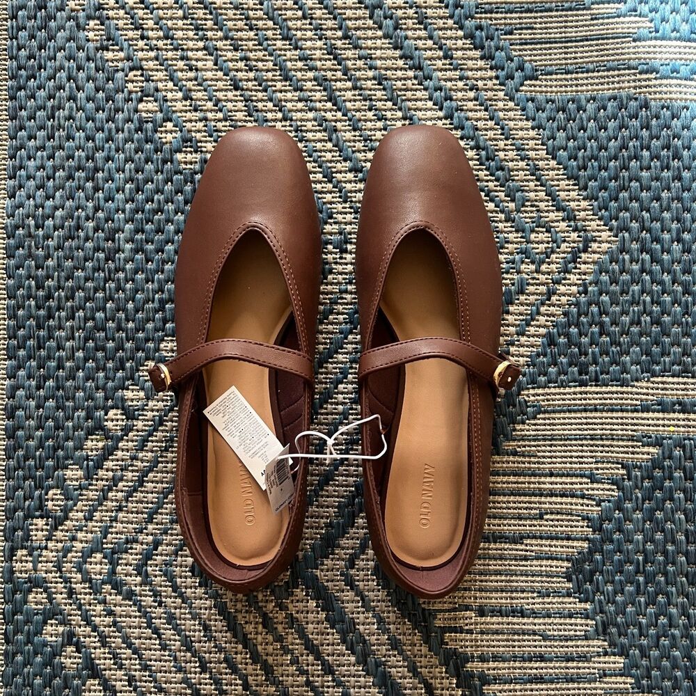 Academia preppy classic brown mary janes sqaure toe NWT size 9 - fits like a 9.5